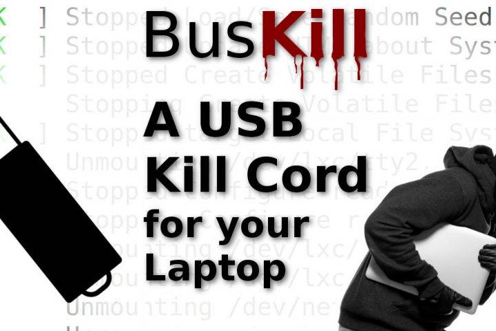 BusKill: A USB Kill Cord for you Laptop