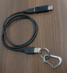 Photo of the original BusKill cable from 2017