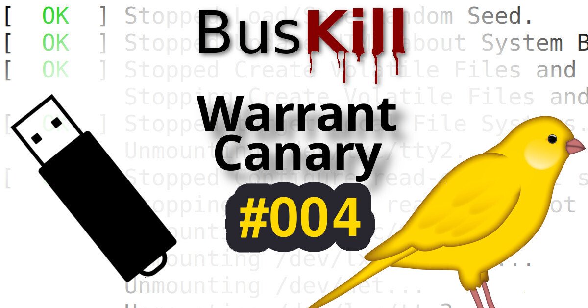 BusKill Canary #003