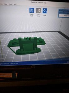 Screenshot shows a 3D model of a 3D Printable BusKill cable in gcode software
