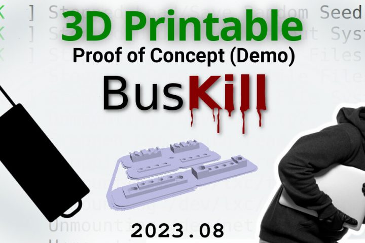 3D Printable BusKill Proof of Concept (2023.08)