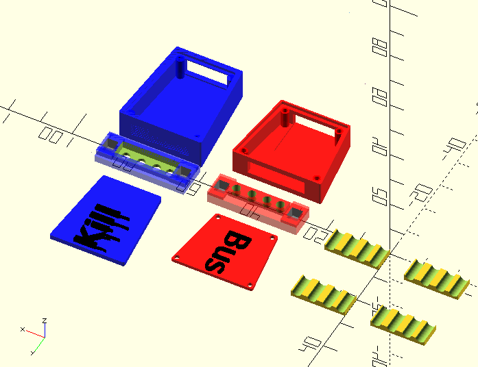 Screenshot of OpenSCAD showing