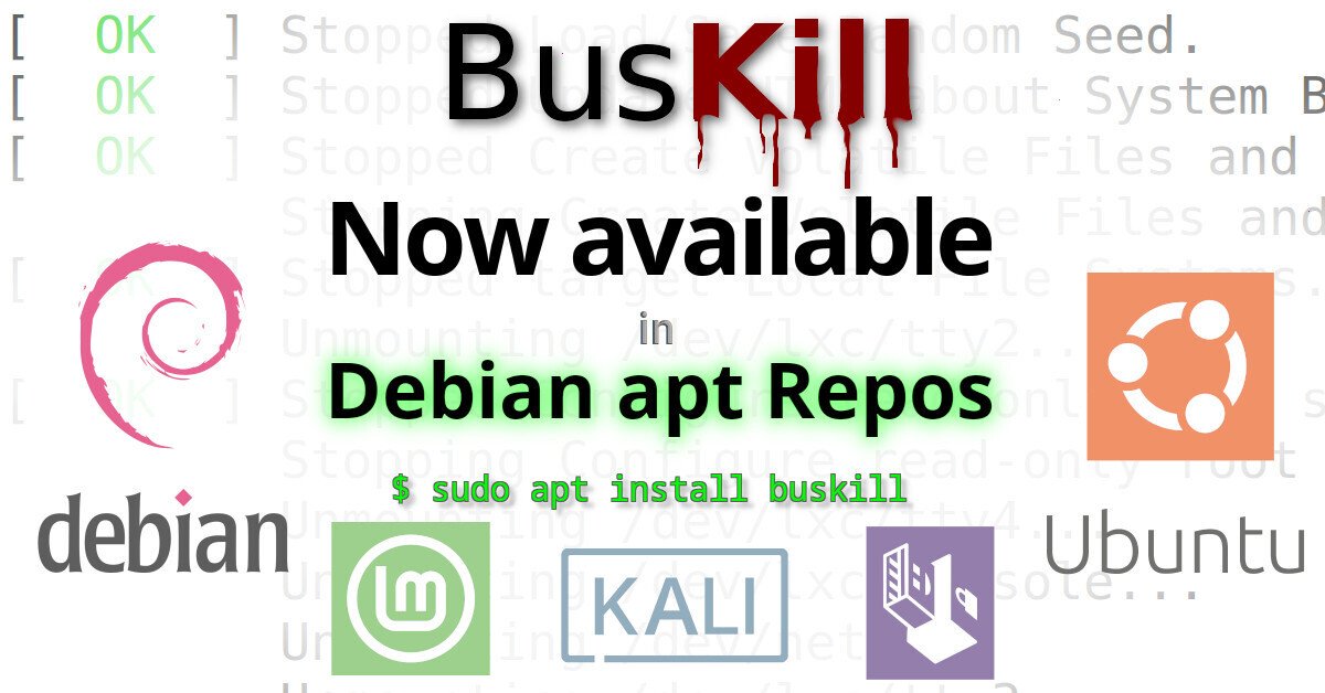 BusKill Now available in Debian apt Repos