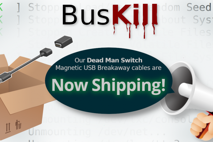 [BusKill] Our Dead Man Switch Magnetic Breakaway cables are Now Shipping!