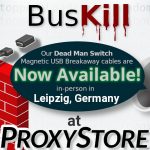 [BusKill] Our Dead Man Switch Magnetic USB Breakaway cables are Now Available in-person in Leipzig, Germany at ProxyStore